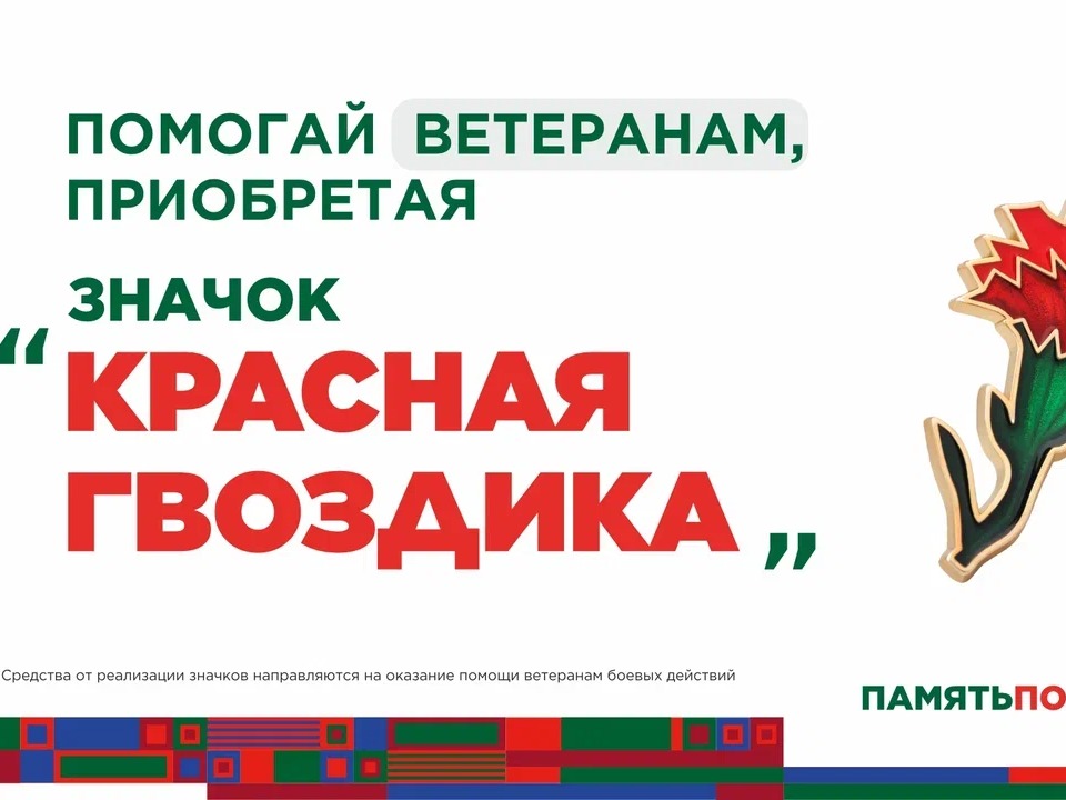 Ежегодная всероссийская акция помощи ветеранам «Красная гвоздика» стартует 10 апреля.